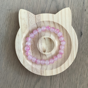 Pinke Glasperlenkette