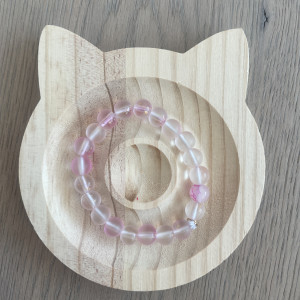 Pink-durchsichtige Kette